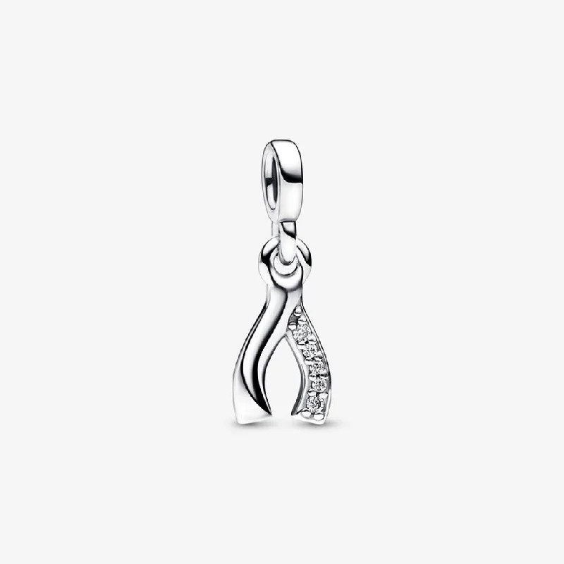 PANDORA : Pandora ME Wishbone Mini Dangle in Silver