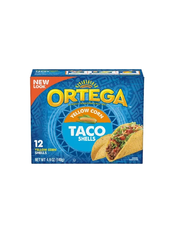 ORTEGA YELLOW CORN TACO SHELLS 4.9OZ