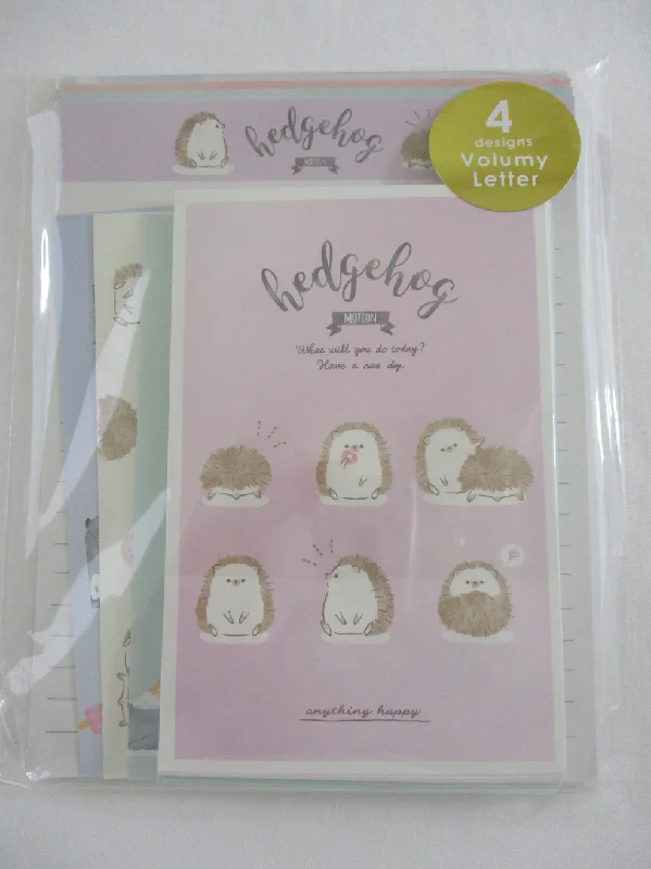 Cute Kawaii Q-Lia Hedgehog Letter Set Pack - writing paper envelope stationary