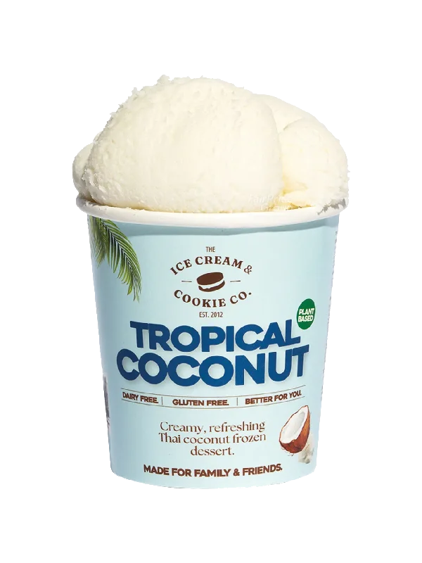 ICE CREAM & COOKIE CO PB TROPICAL COCONUT 473ML