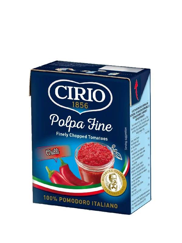 CIRIO POLPA FINE CHOPPED TOMATOES CHILI 390G