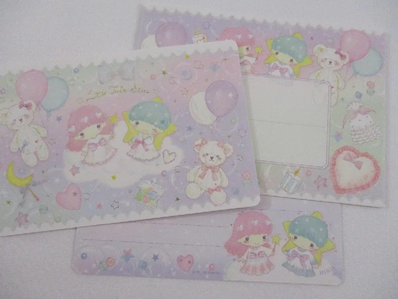 Cute Kawaii Little Twin Stars Miki Takei Letter Set - Rare