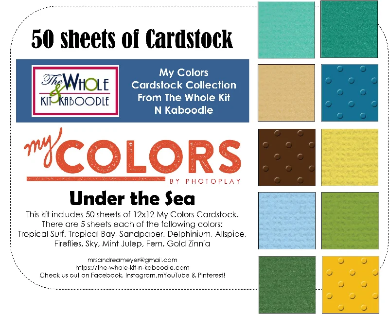 Cardstock Collection: Under the Sea (50 sheets)