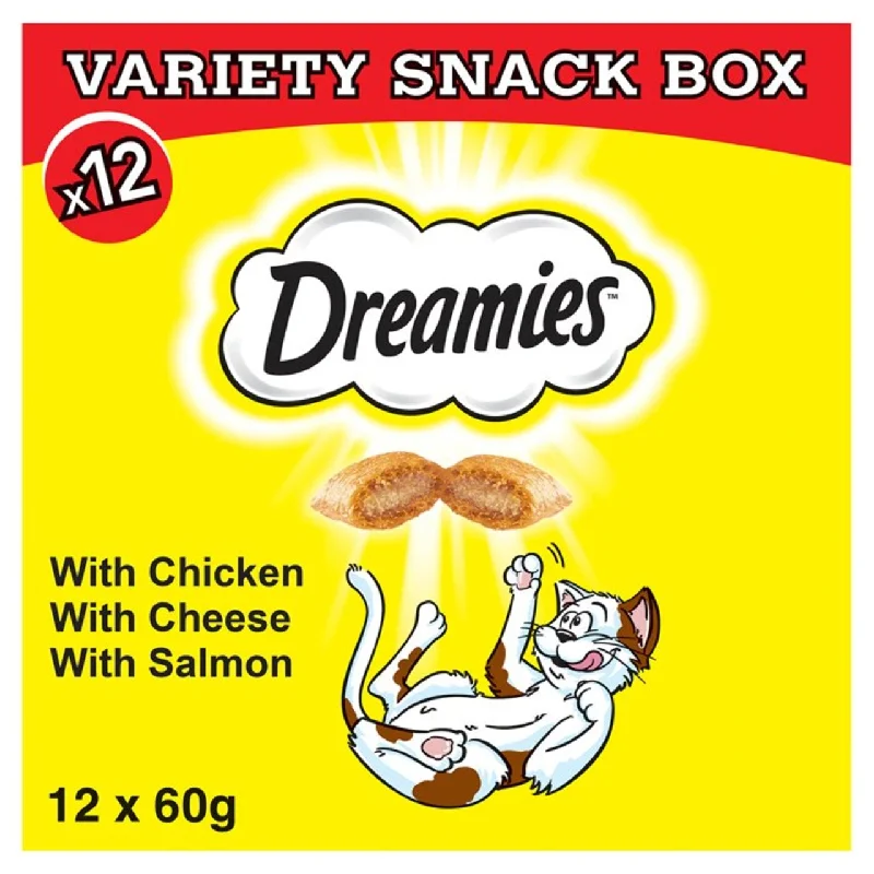 3. **Ingredient-Related**  Dreamies Mixed Variety Pack Cat Treats 12 x 60g