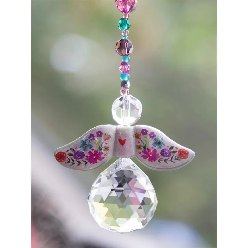 Natural Life : Angel Crystal Sun Catcher - Multicolored