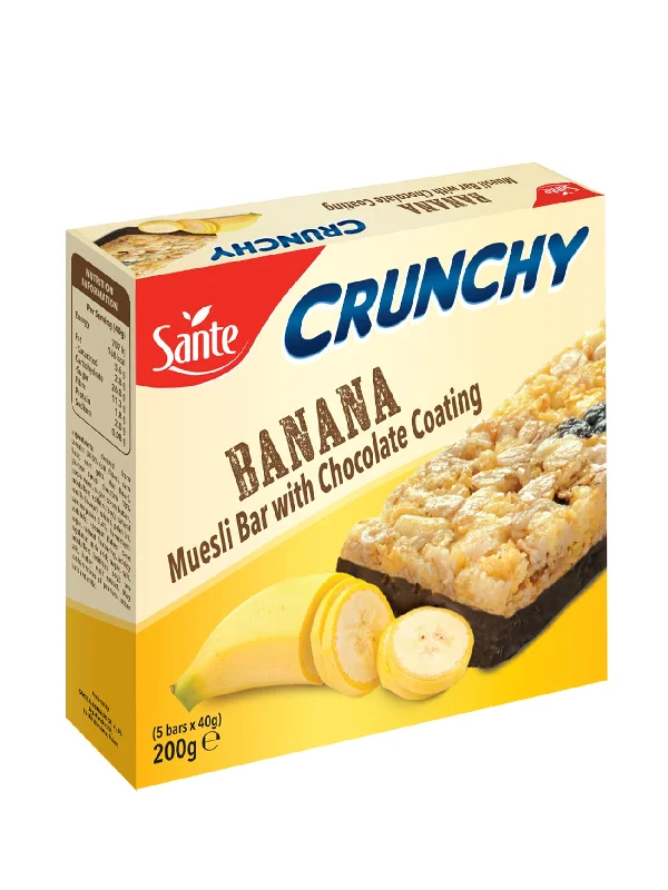 SANTE CRUNCHY MUESLI BANANA WITH CHOC 5X40GM