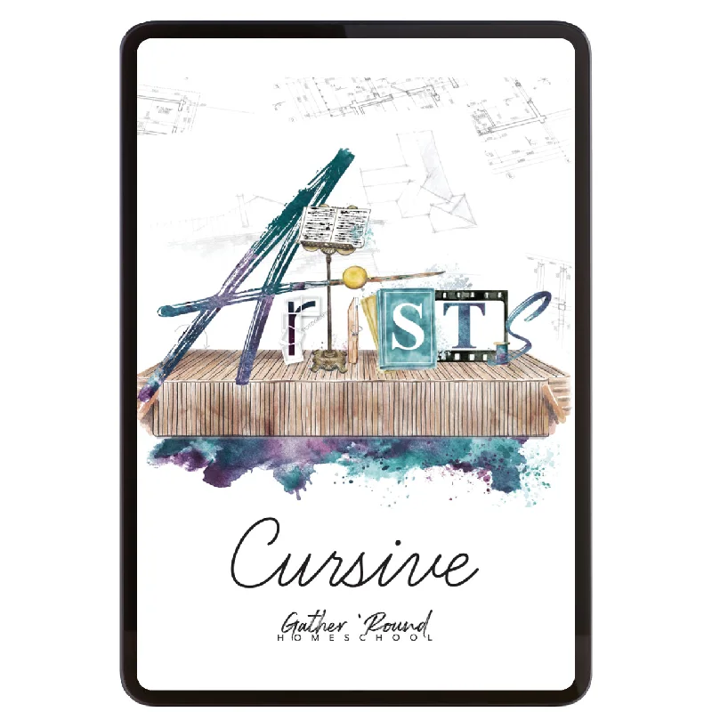 Artists Cursive Writing Digital Book