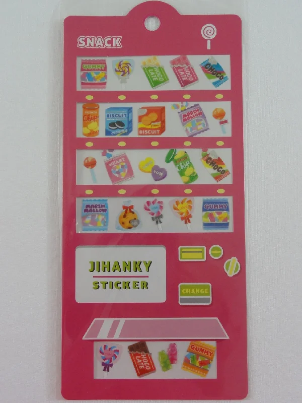 Cute Kawaii Mind Wave Vending Machine Style Sticker Sheet - C Snacks - for Journal Planner Craft Organizer Schedule