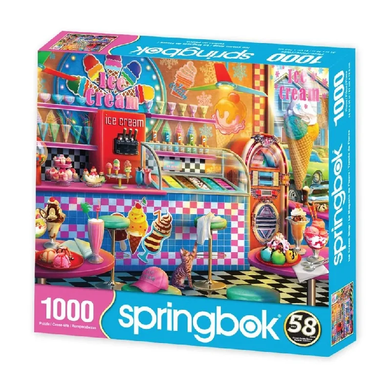 Springbok : Ice Cream Shop 1000 Piece Jigsaw Puzzle