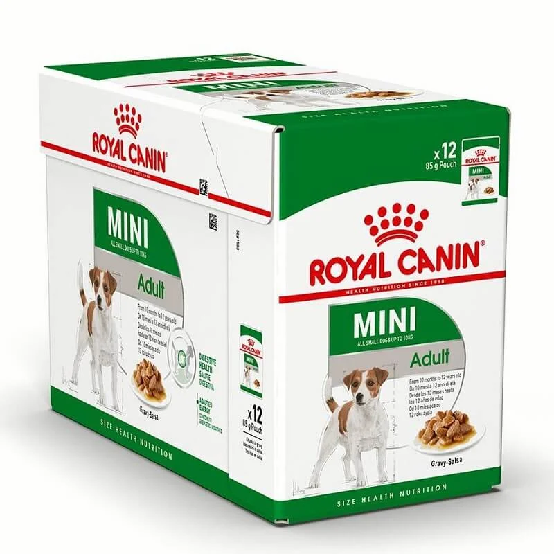 - Food for large dogsRoyal canin Adult Mini 12 pack pouches (12x85g)