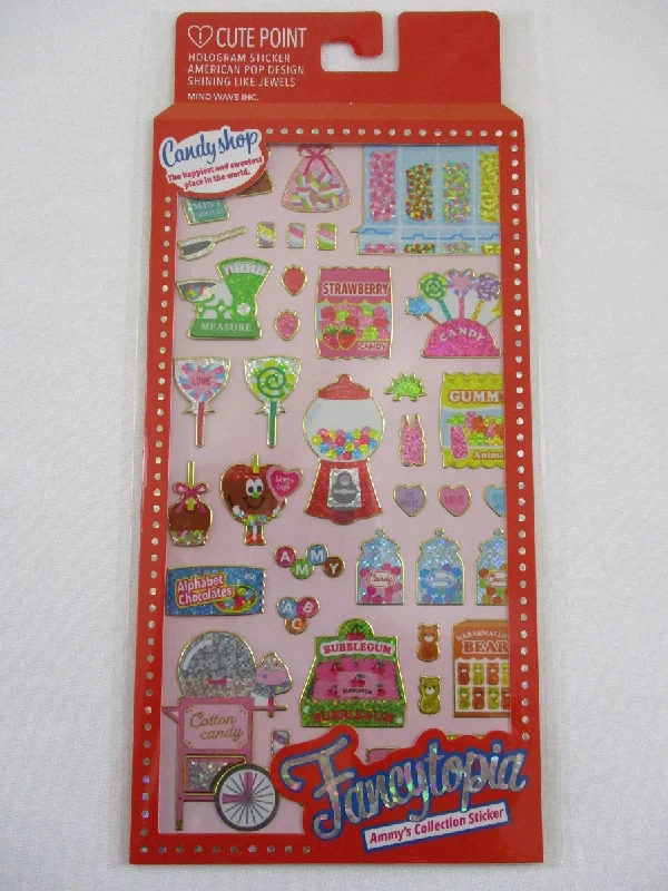 Cute Kawaii Mind Wave Fancytopia Collection Sticker Sheet - Candy Shop - for Journal Planner Craft Organizer Schedule