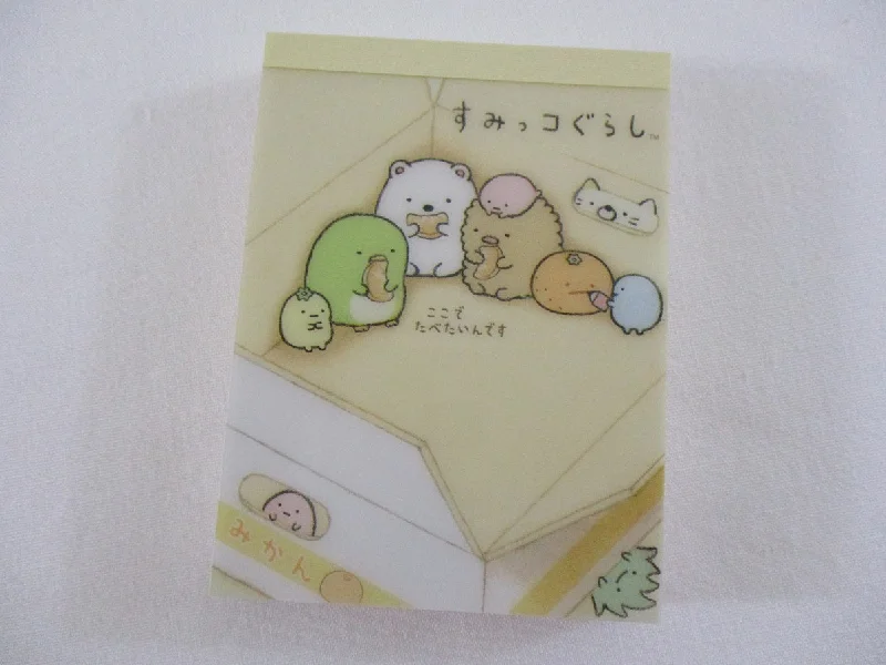 Cute Kawaii San-X Sumikko Gurashi Mini Notepad / Memo Pad - B - 2013 - Rare HTF