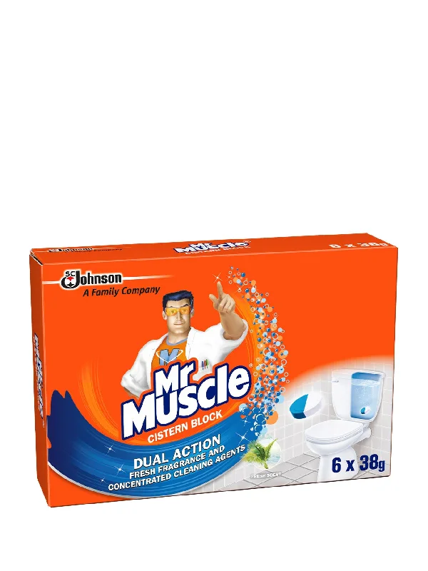 MR MUSCLE ACTIVE CLEAN IN-CISTERN BLOCK 6X38G