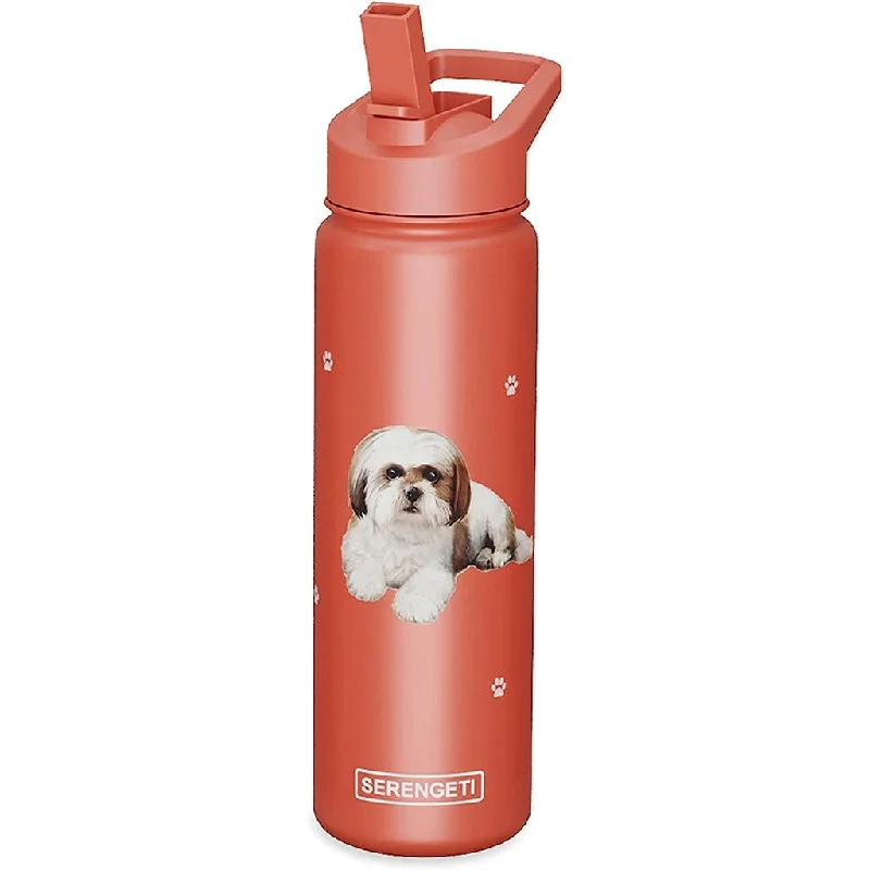 E & S Pets : Serengeti Shih Tzu 24 oz Water Bottle