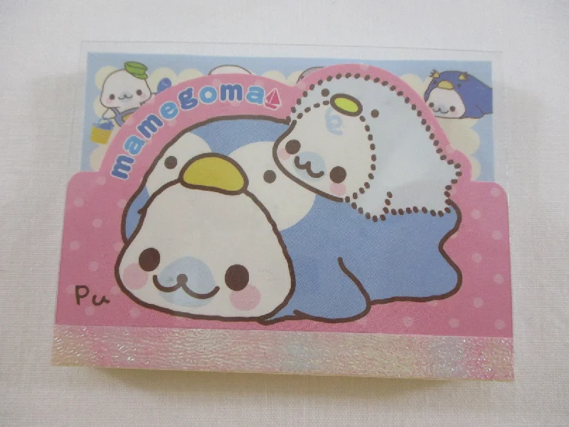 Cute Kawaii San-X Mamegoma Seal Mini Notepad / Memo Pad - U - 2009 Vintage