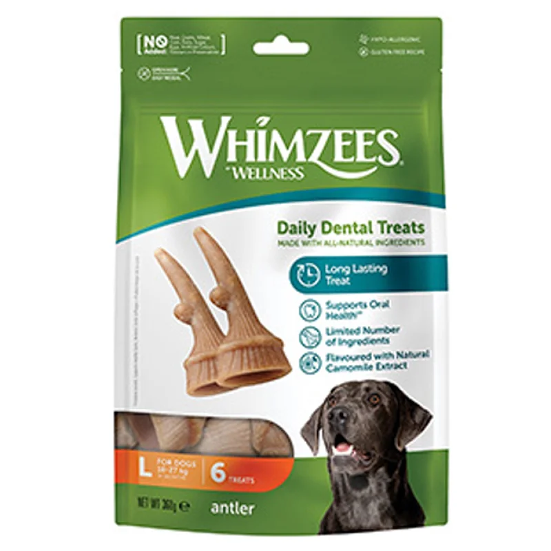 Whimzees Antler Large - 6 Pack