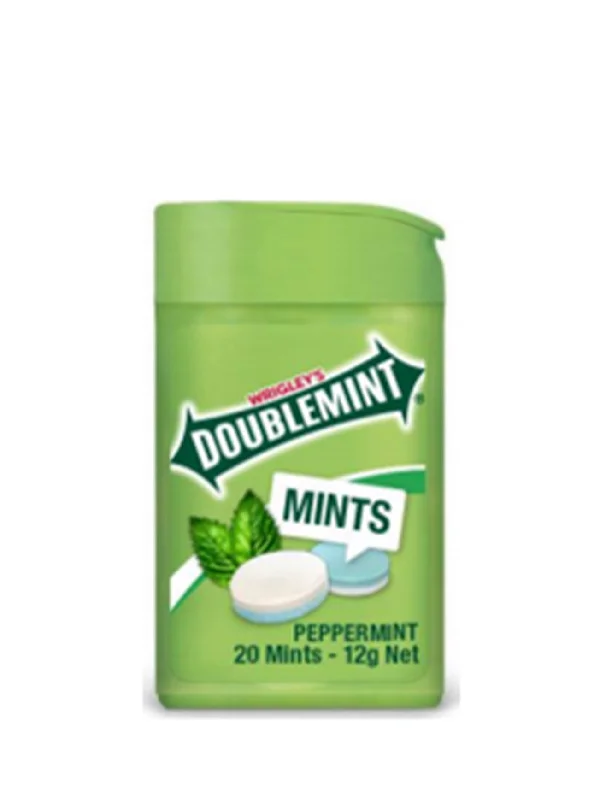 WRIGLEY'S DOUBLEMINT MINTS PEPPERMINT 20S