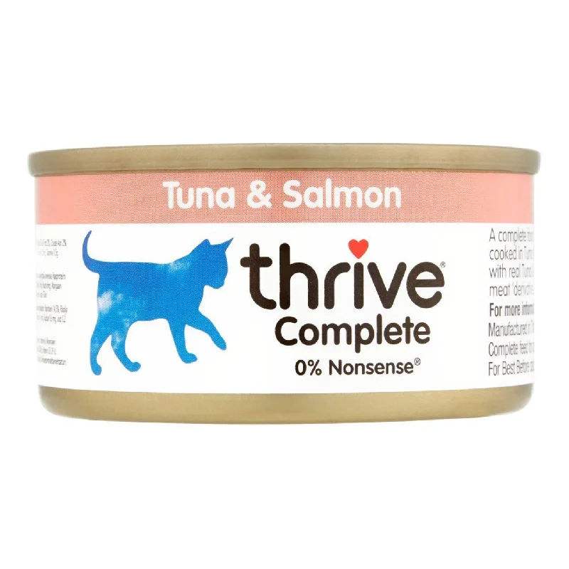    - Recommended online stores for cat food  Thrive Complete Cat Food Tuna & Salmon 75g