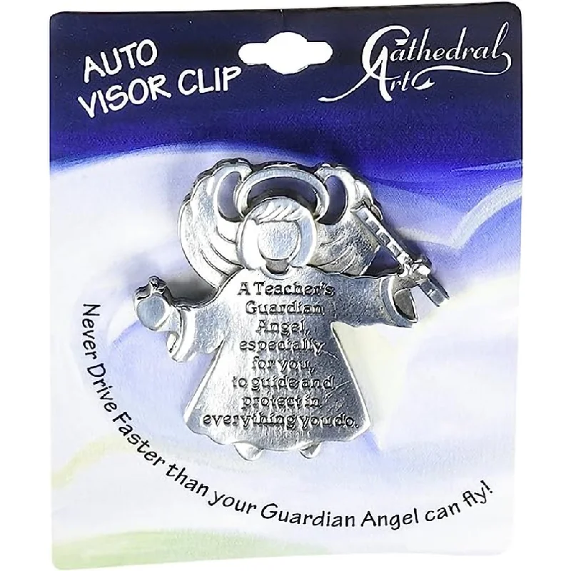 Cathedral Art : Angels at Work and Play Visor Clip - Teacher