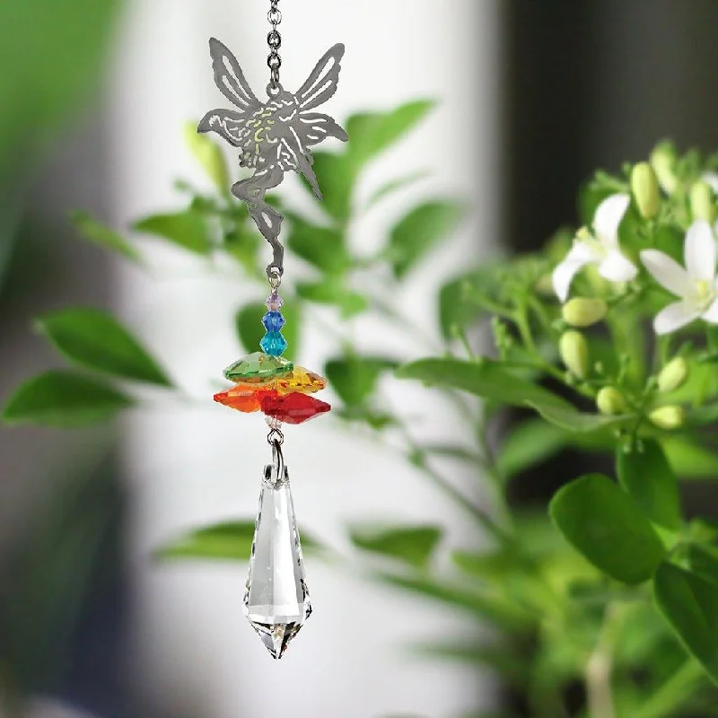 Woodstock Chimes : Crystal Fantasy Suncatcher - Rainbow Fairy