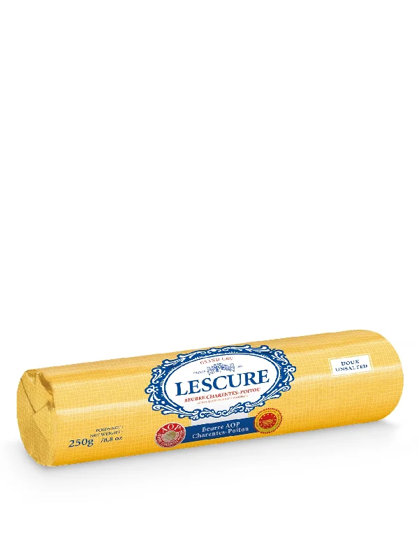 LESCURE UNSALTED BUTTER ROLLED 250G