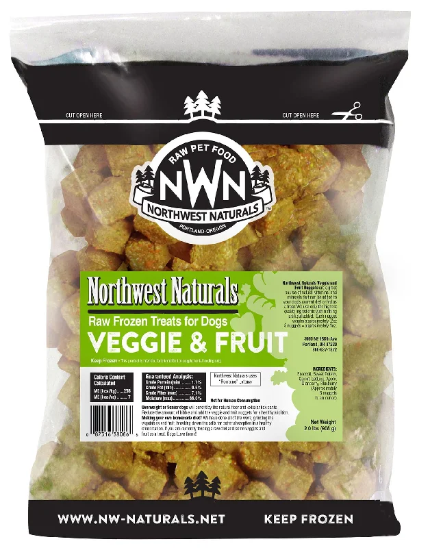 Northwest Natural Nuggets Fruits and Veggies Raw Frozen Treats For Dog