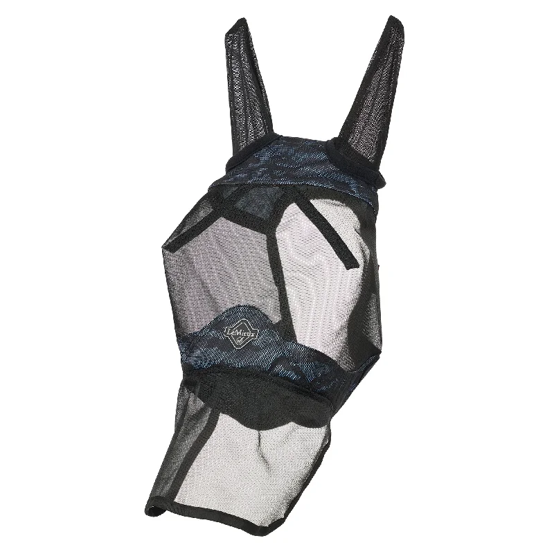 Lemieux Visor-Tek Full Fly Mask - Camo Blue