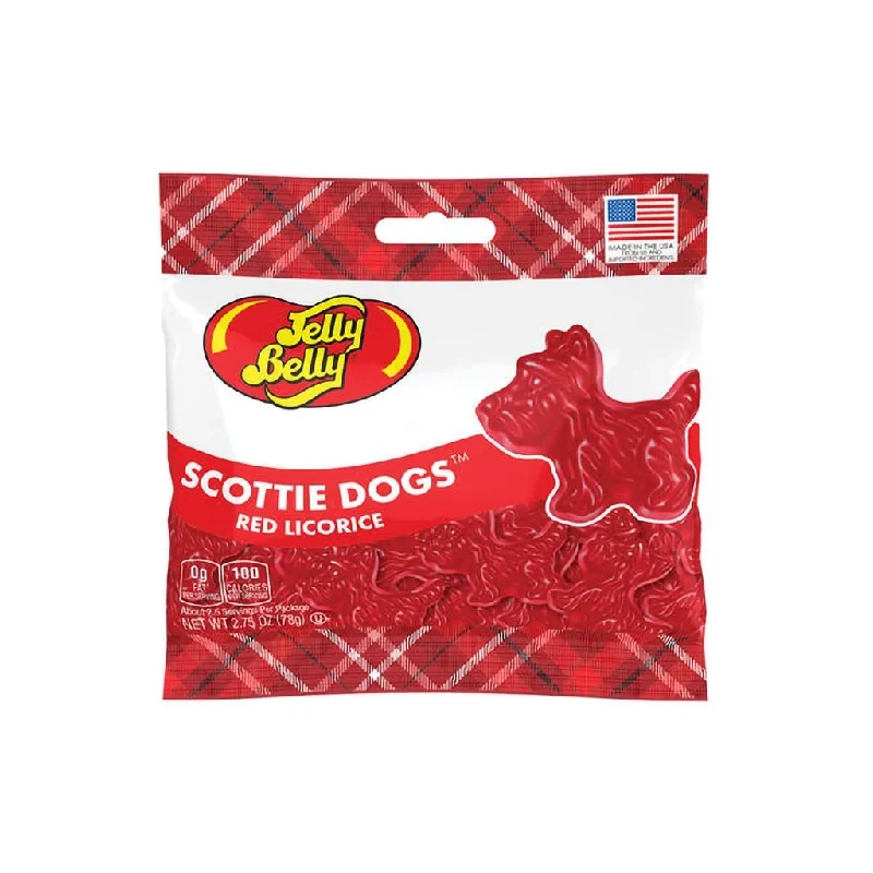 Jelly Belly : Scottie Dogs Red Licorice 2.75oz Grab & Go® Bag