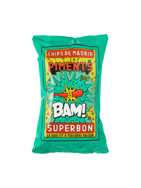 SUPERBON CHILLI PEPPER POTATO CHIPS 135G