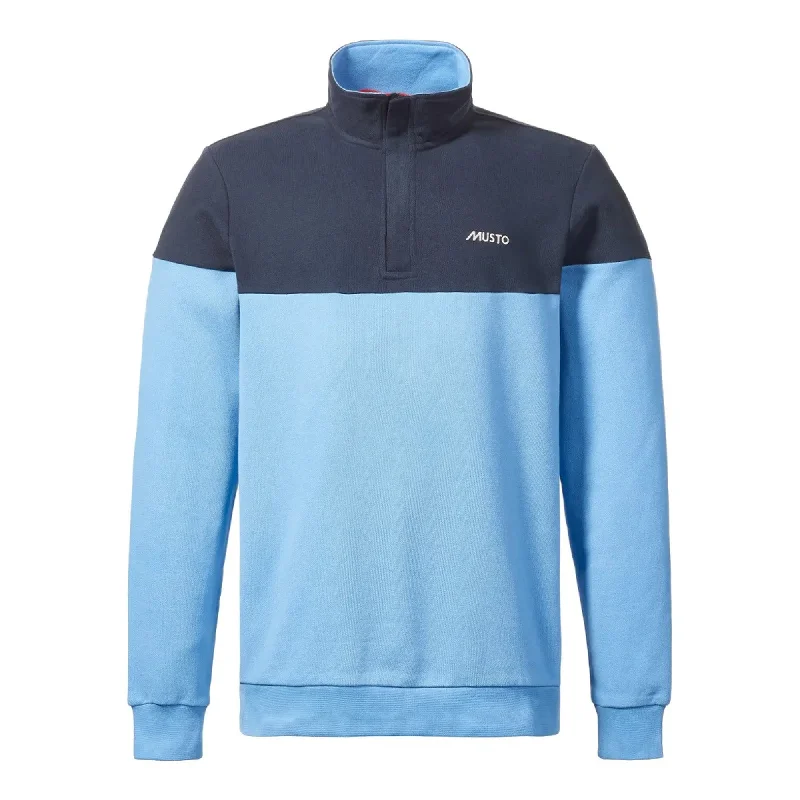 Musto Mens Marina Zip Neck Sweater - Blue/Navy