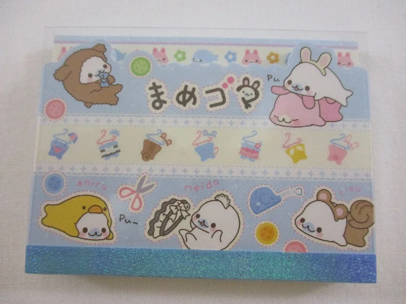 Cute Kawaii San-X Mamegoma Seal Mini Notepad / Memo Pad - AC - 2007 Vintage