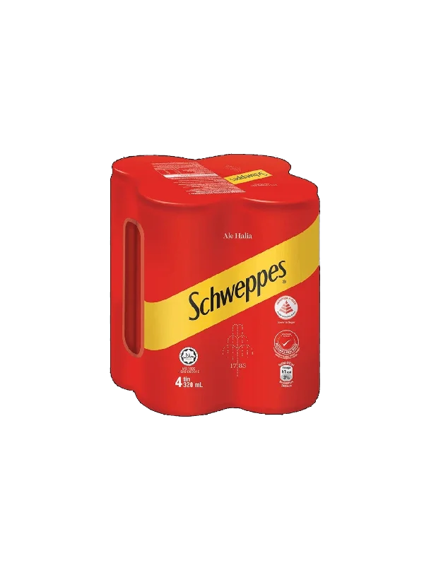 SCHWEPPES DRY GINGER ALE 4X320ML