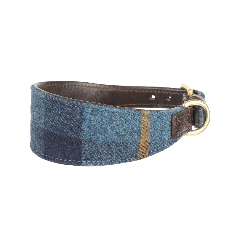 Digby & Fox Tweed Greyhound Collar - Navy