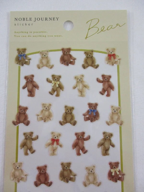 Cute Kawaii Mind Wave Journal Journey - Bear Sticker Sheet - for Journal Planner Craft