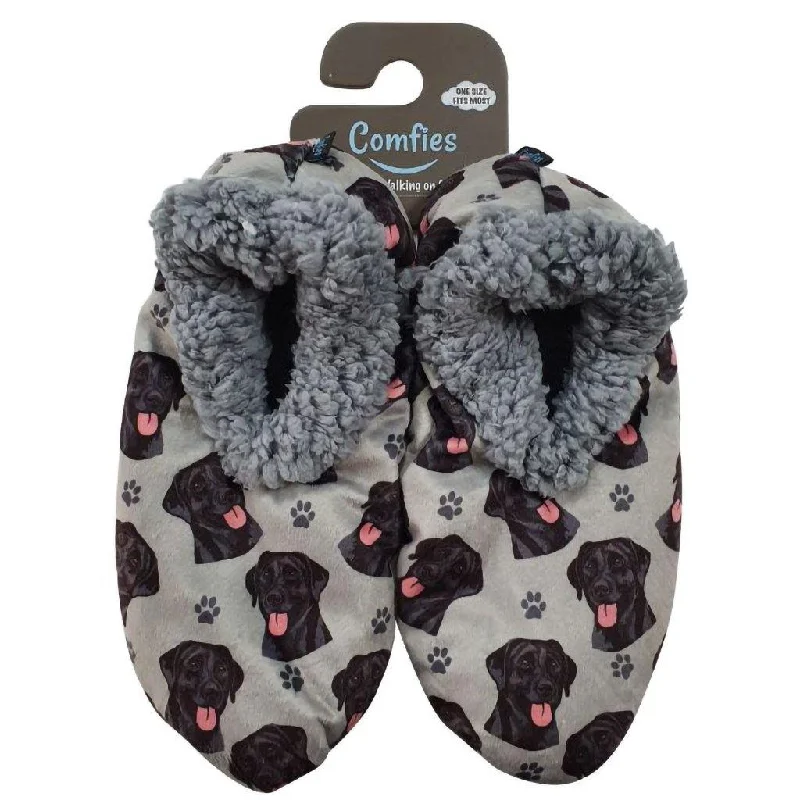 Comfies :  Slippers - Black Labrador