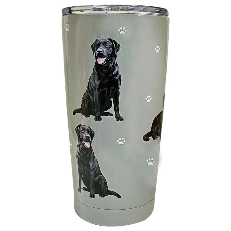 E & S Pets : Black Lab Serengeti Ultimate Tumbler - Stainless Steel