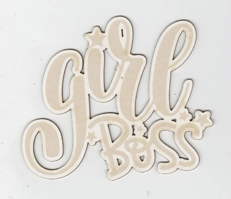 Laser Diecut: Girl Boss