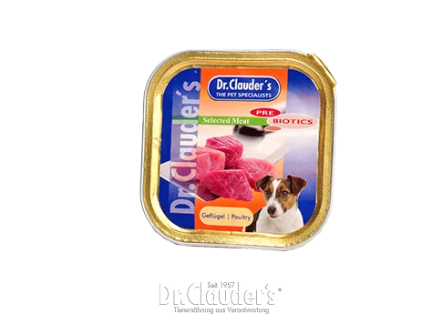  -Fish-containing dog foodDr Clauder's Poultry DOG FOIL 100g