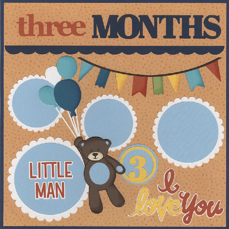 Diecuts: Baby Boy 3 Months