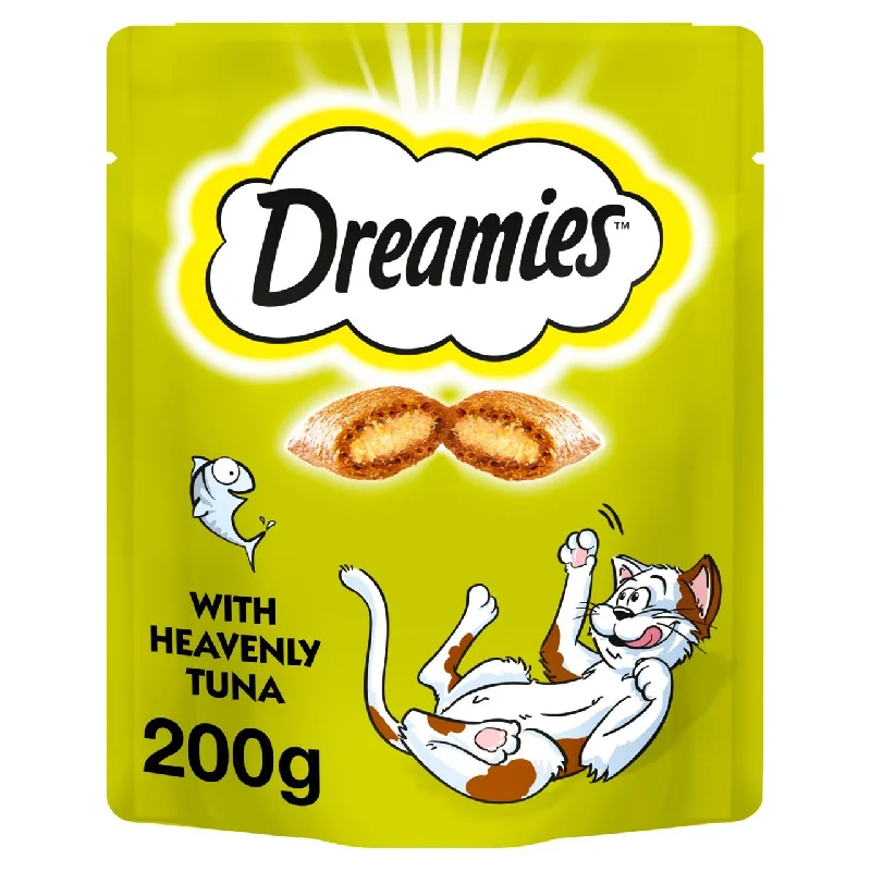    - Fish-based cat food  Dreamies Adult 1+ Cat Treats with Tuna Mega Pack 200g