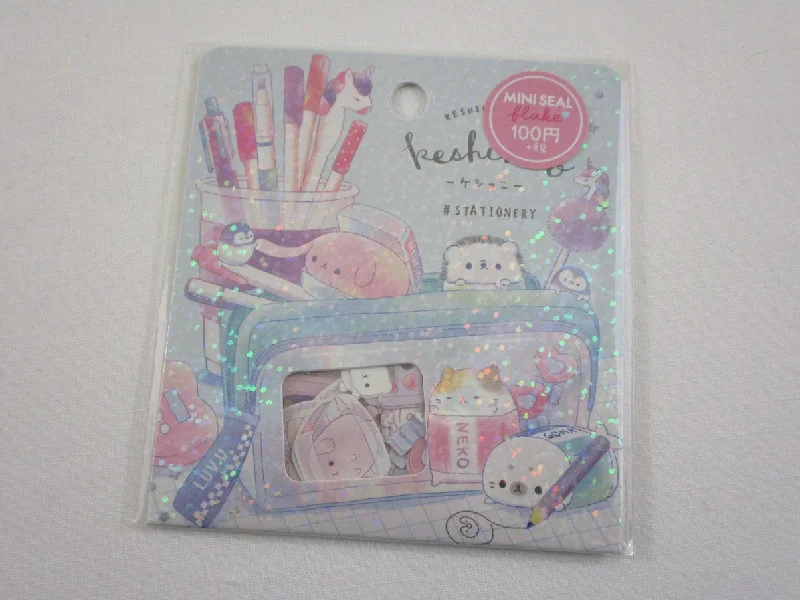 Cute Kawaii Crux Keshikko #Stationery Hedgehog Flake Stickers Sack - for Journal Planner Craft Scrapbook Agenda