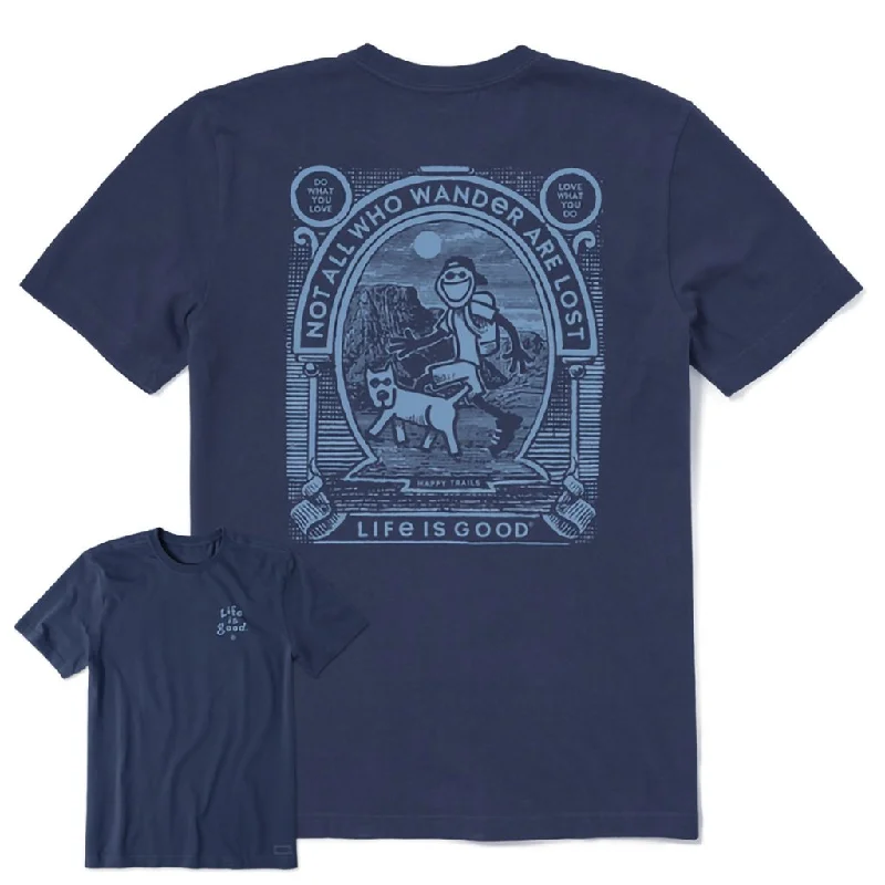 Life Is Good : Men's Hiking Wanderers Short Sleeve Tee