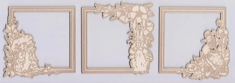 Laser Diecut: 3 x Animal Frames