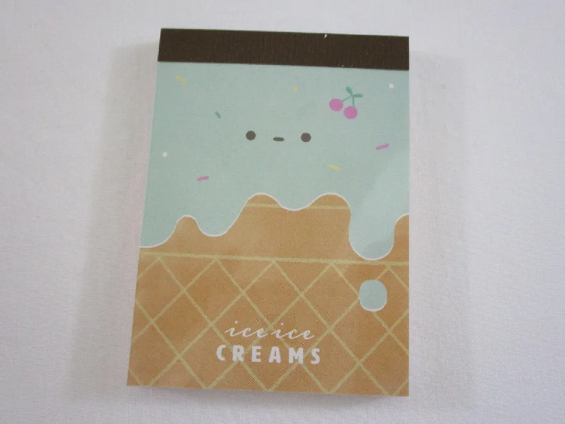 Cute Kawaii Crux Ice Cream Mini Notepad / Memo Pad - Stationery Designer Writing Paper Collection