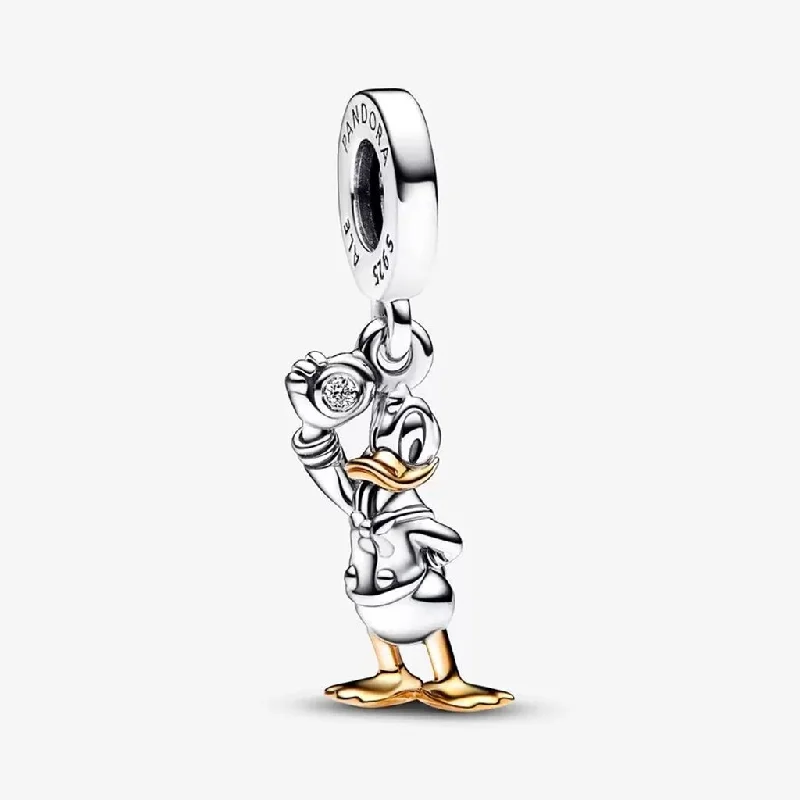 PANDORA : Disney 100th Anniversary Donald Duck 0.009 ct tw Lab-created Diamond Dangle Charm