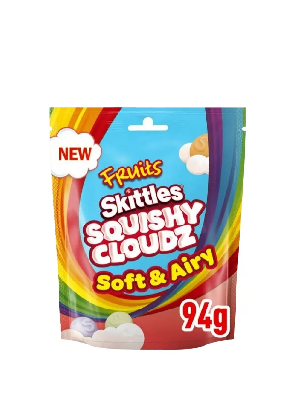 SKITTLES SQUISHY CLOUDZ FRUIT SWEETS 94G