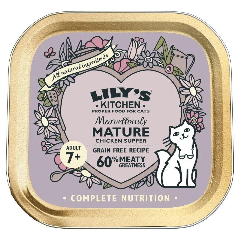 2. **Brand-Related**  Lily's Kitchen Chicken Supper for Senior Cats 85g