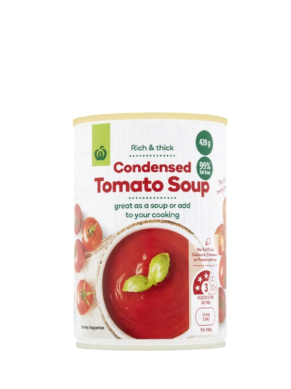 WOOLWORTHS TOMATO SOUP 420G