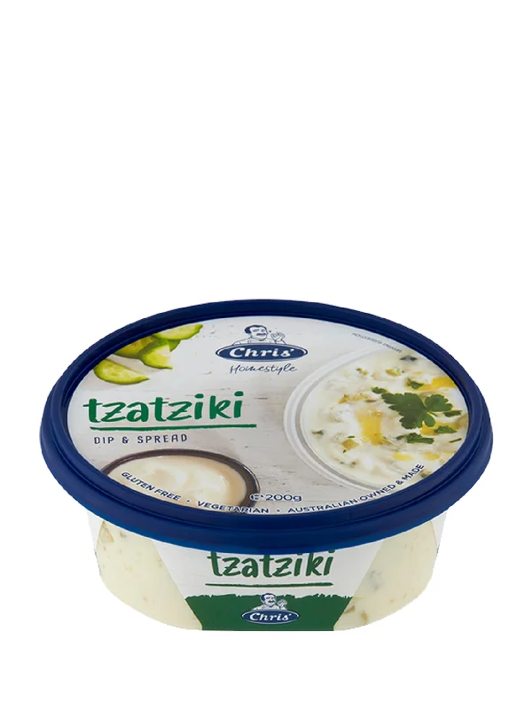 CHRIS DIPS-TZATZIKI DIP 200G