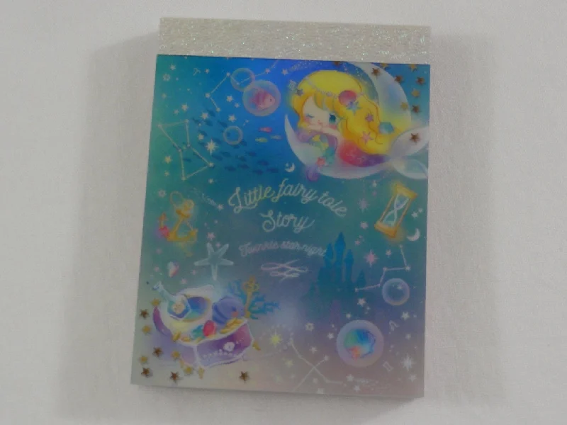 Cute Kawaii Q-Lia Little Fairy Tale Twinkle Star Night Mini Notepad / Memo Pad - B - Stationery Design Writing